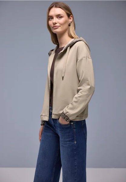 Street One Hoody with contrast trim 324573