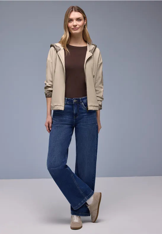 Street One Hoody with contrast trim 324573