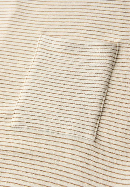 Street One Short-sleeved shirt with textured stripes 324790