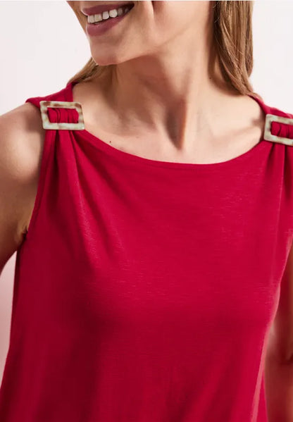 Street One Sleeveless top with shoulder detail 325242