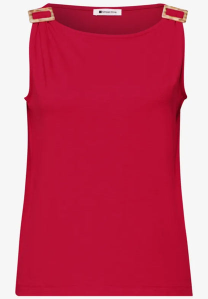 Street One Sleeveless top with shoulder detail 325242