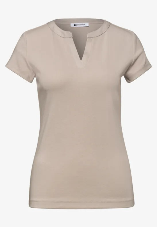 Street One Super soft Split neck top 325248