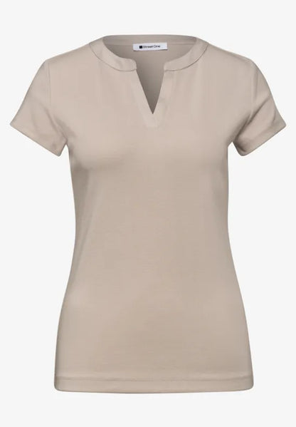 Street One Super soft Split neck top 325248