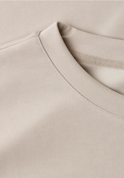 Street One Round neck top with lurex trim 325262