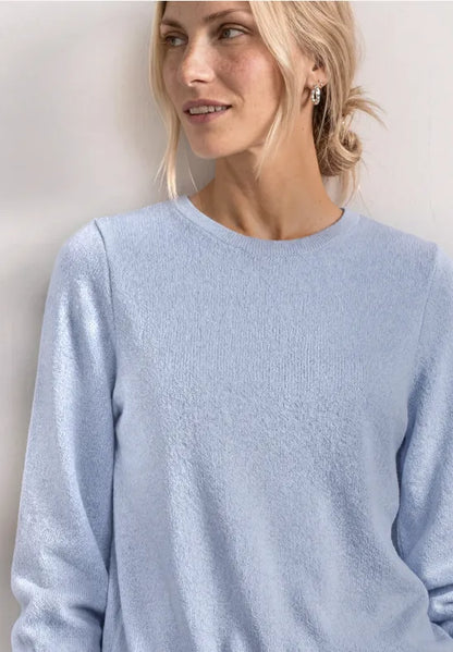 Street One Knit-Look Top with Drawstring Hem | 3/4 Sleeve | 325612
