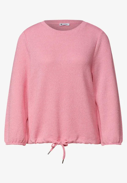 Street One Knit-Look Top with Drawstring Hem | 3/4 Sleeve | 325612