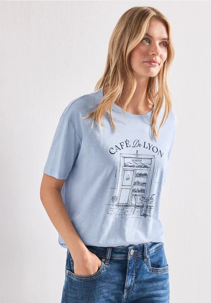 Street One Cotton T Shirt with front print 325627