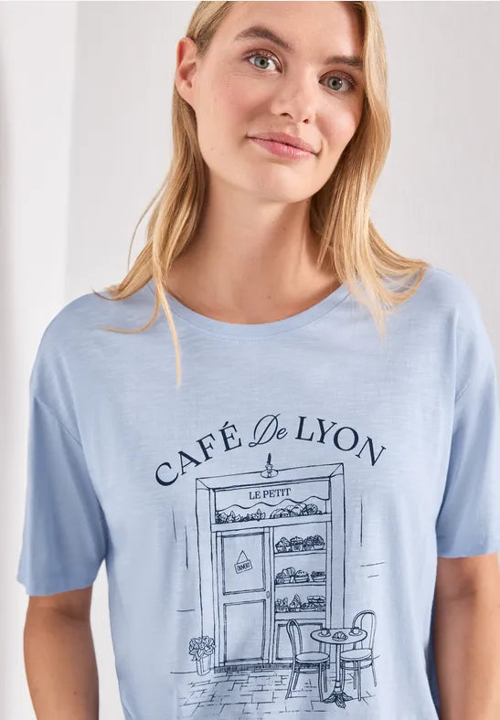 Street One Cotton T Shirt with front print 325627