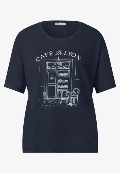 Street One Cotton T Shirt with front print 325627