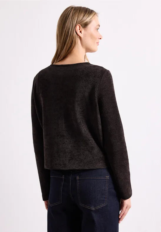 Street One Long-sleeved jacket with round neck and buttons 325850