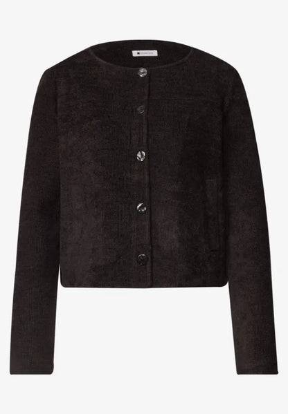 Street One Long-sleeved jacket with round neck and buttons 325850