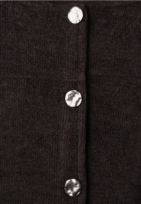 Street One Long-sleeved jacket with round neck and buttons 325850