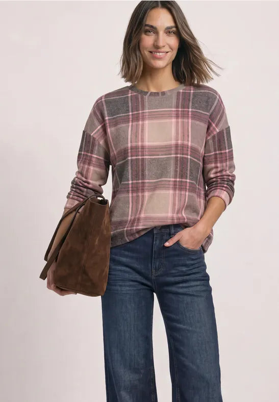 Street One Long Sleeve Supersoft Top with Drawstring waist 325859