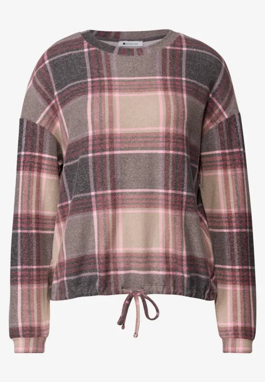 Street One Long Sleeve Supersoft Top with Drawstring waist 325859