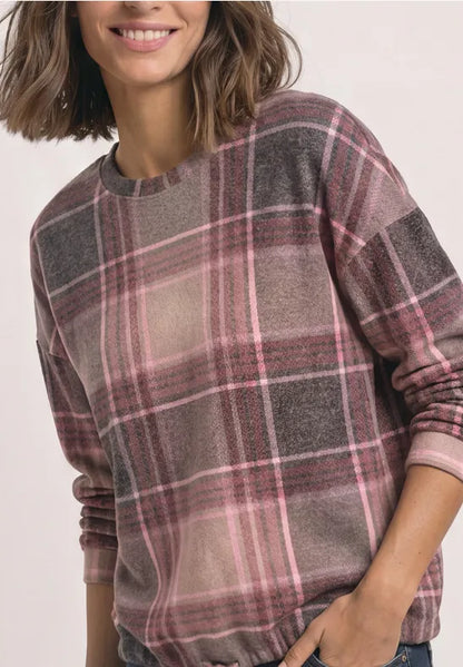 Street One Long Sleeve Supersoft Top with Drawstring waist 325859