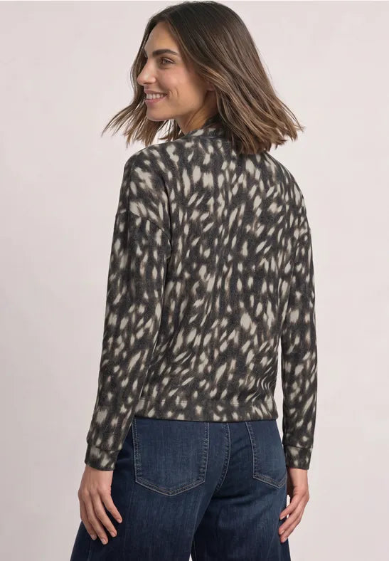 Street One Cosy Feel Turtle neck top with drawstring 326070