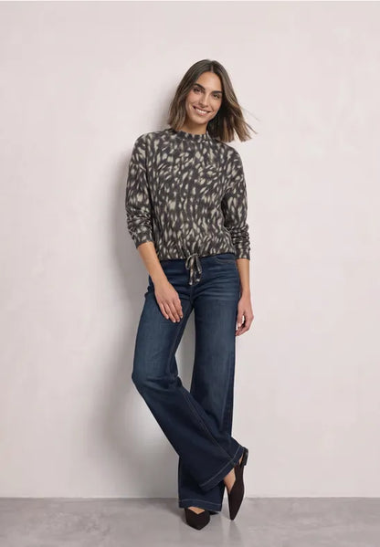 Street One Cosy Feel Turtle neck top with drawstring 326070