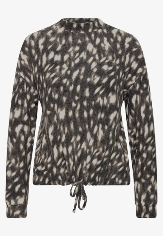 Street One Cosy Feel Turtle neck top with drawstring 326070