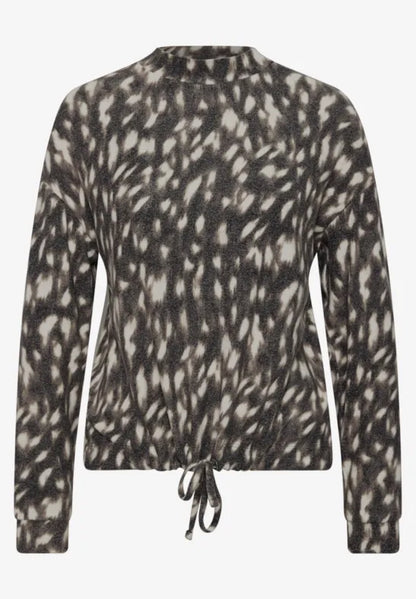 Street One Cosy Feel Turtle neck top with drawstring 326070