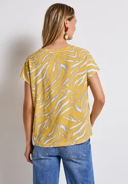 Street One Short sleeve printed blouse 345793