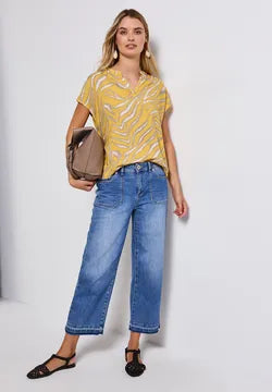 Street One Short sleeve printed blouse 345793