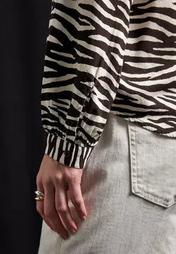 Street One Blouse with zebra print346047
