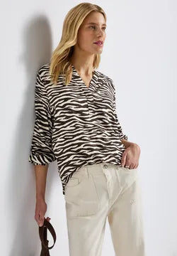 Street One Blouse with zebra print346047