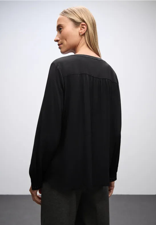 Cecil v neck shirt with Stud detail 346158