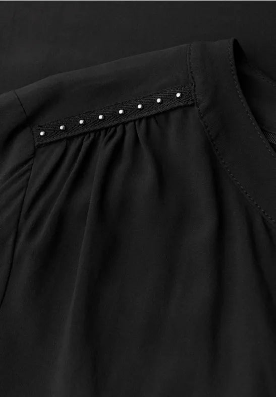 Cecil v neck shirt with Stud detail 346158