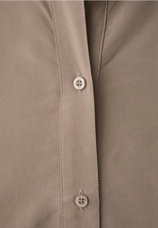 Street One Blouse with Collar and Sporty Waistband 346365