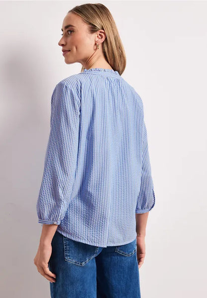 Street One Seersucer stripe blouse  346565