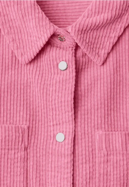 Street One  Corduroy shirt blouse with breast pockets 346941