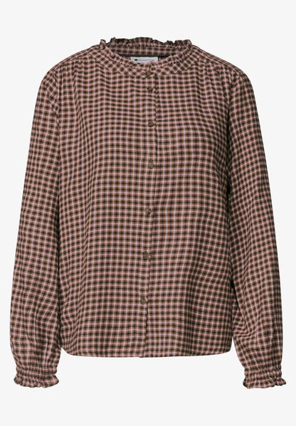 Street One Long-sleeved blouse with round neck and ruffles346946