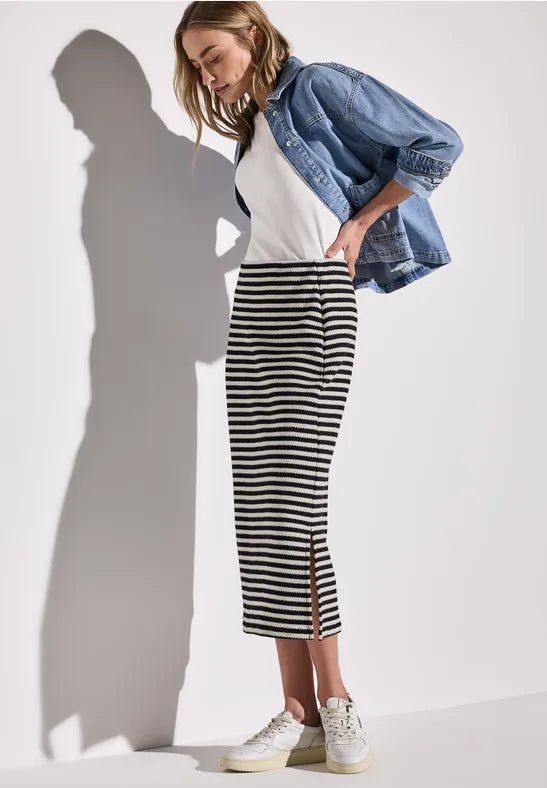 Street One Stripe Midi skirt 361701