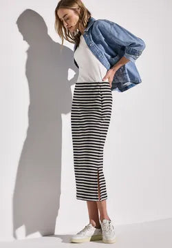 Street One Stripe Midi skirt 361701