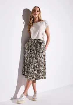 Street One faux wrap skirt with pockets 361702