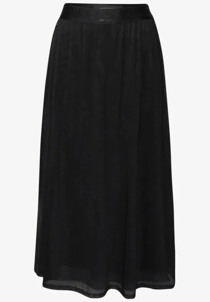 Street One Black Mesh Midi skirt 361848
