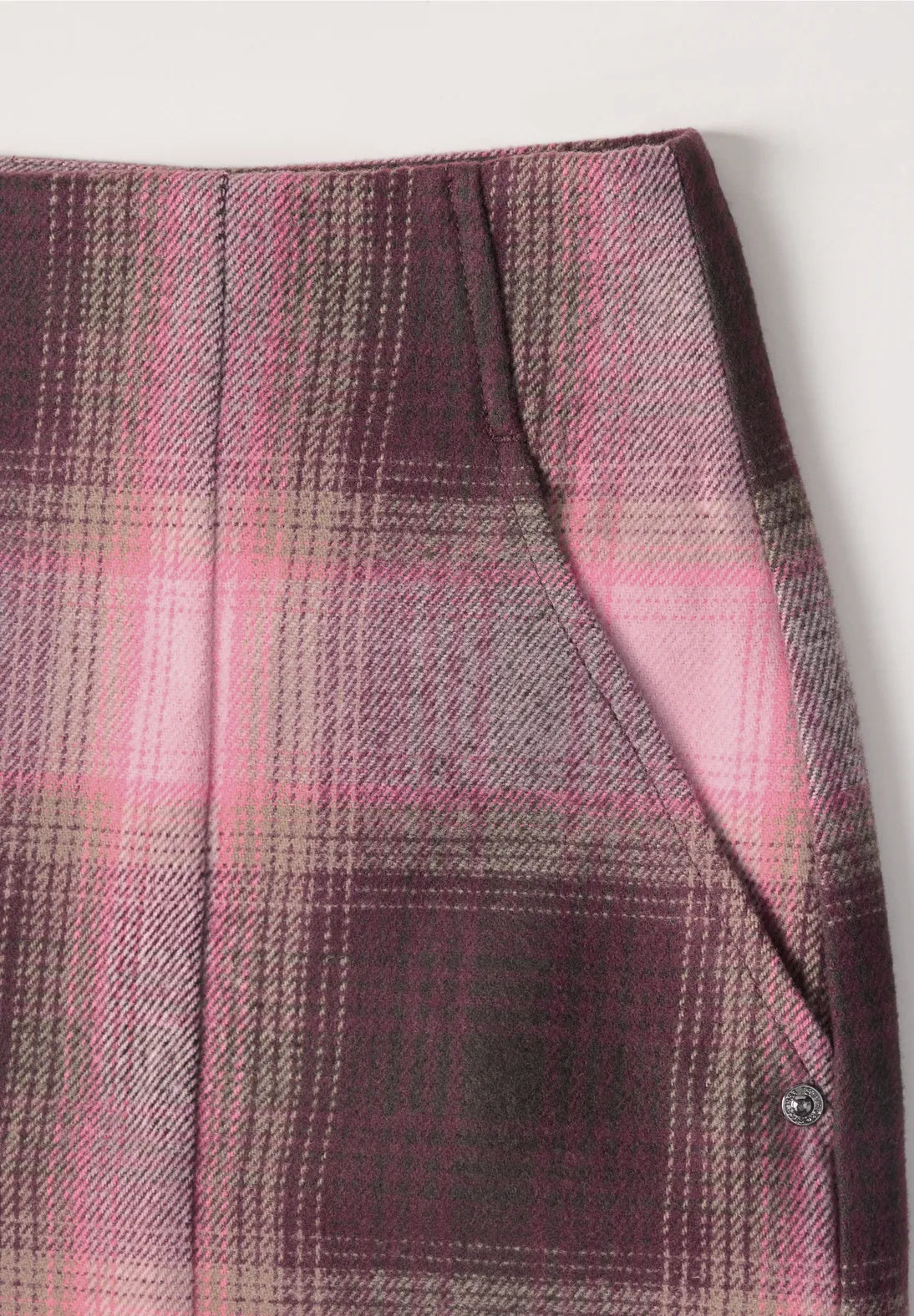 Street One Wool-look mini skirt with a check pattern 362036