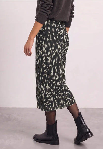 Street One Mesh midi skirt with ruching 362056