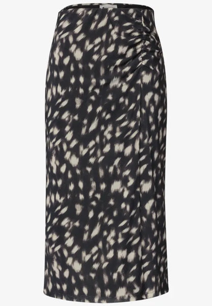 Street One Mesh midi skirt with ruching 362056