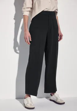Street One Soft High Waist Trousers with front pockets.30&quot; leg All Colours 378899