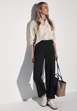 Street One Soft High Waist Trousers with front pockets.30&quot; leg All Colours 378899