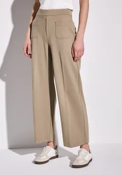Street One Soft High Waist Trousers with front pockets.30&quot; leg All Colours 378899