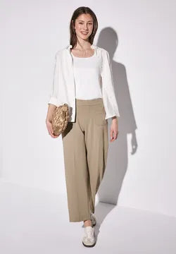 Street One Soft High Waist Trousers with front pockets.30&quot; leg All Colours 378899
