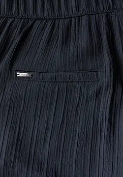 Street One Crinkle trousers in Deepwater navy blue 378545