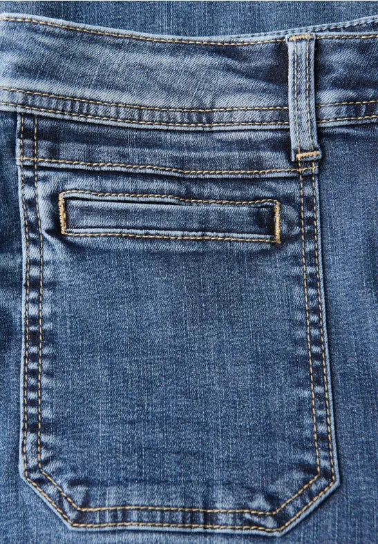 Street one Denim Wash High Waist  Bootcut Jeans 30&quot; Leg