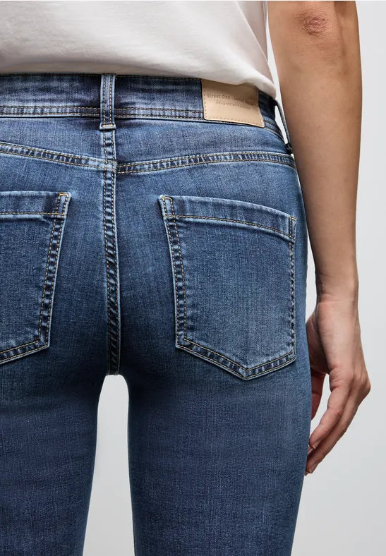 Street one Denim Wash High Waist  Bootcut Jeans 30&quot; Leg