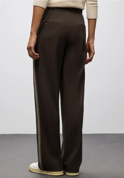 Street One Long Leg Brown soft Stretch Trousers  32&quot; leg