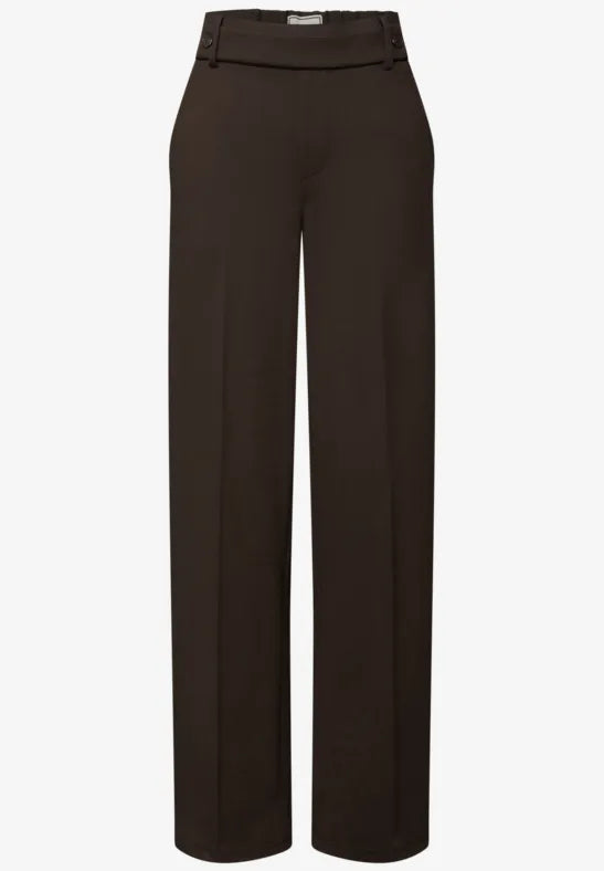 Street One Long Leg Brown soft Stretch Trousers  32&quot; leg