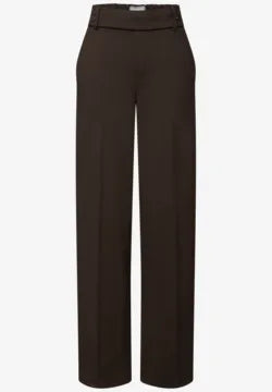 Street one straight leg Brown Trousers with side stripe